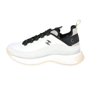 Chanel Velvet Calfskin Mixed Fibers Sneaker White Yellow US Size 10 Chanel Velvet Calfskin Mixed Fibers Sneaker White Yellow US Size 10