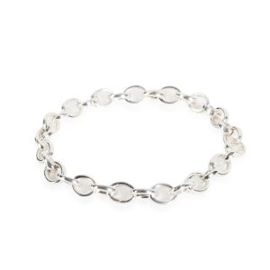 Tiffany Co Medium Oval Link Bracelet in Sterling Silver Cart