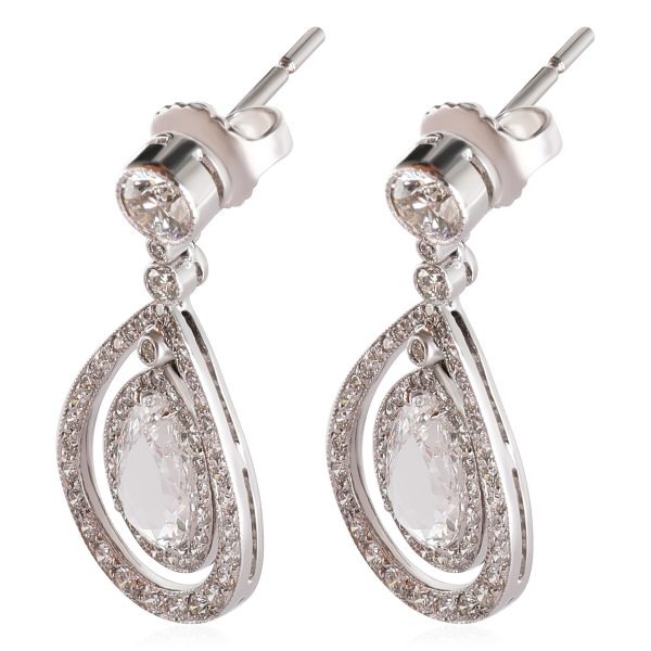 117759 sv bd6c953d 1558 4c34 bf20 9e8095655a39 Rose Cut Diamond Drop Earring in Platinum G H VS 200 CTW