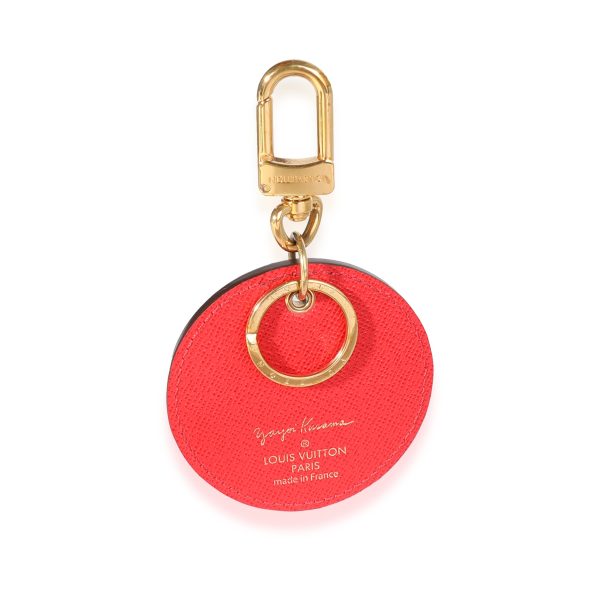 117948 stamp Louis Vuitton x Yayoi Kusama Red Infinity Dots Monogram Canvas Bag Charm