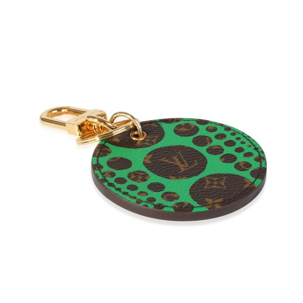 117950 pv Louis Vuitton x Yayoi Kusama Green Infinity Dots Monogram Canvas Bag Charm