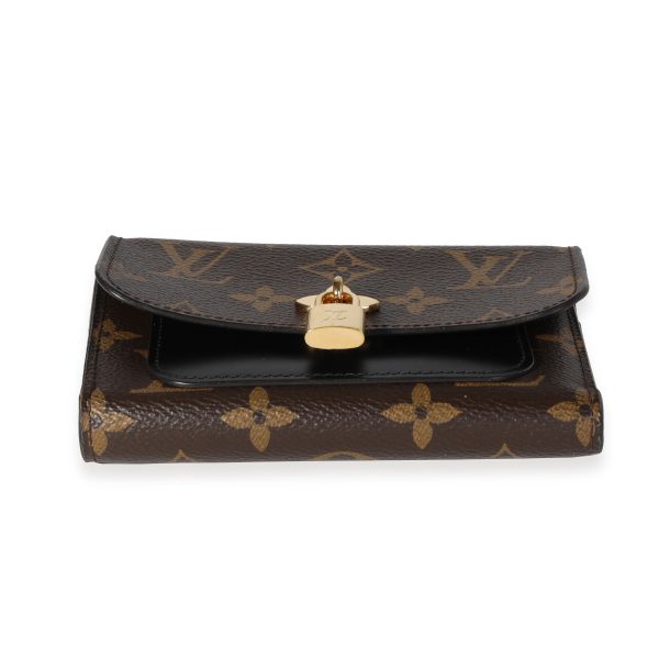 117994 stamp Louis Vuitton Monogram Canvas Flower Compact Wallet