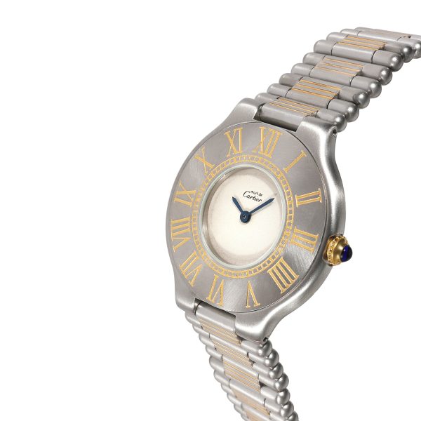 118036 lv Cartier Le Must De Cartier 21 90113 Womens Watch in Stainless Steel