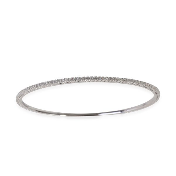 118052 av La Reina Diamond Bangle in 18k White Gold 1 CTW