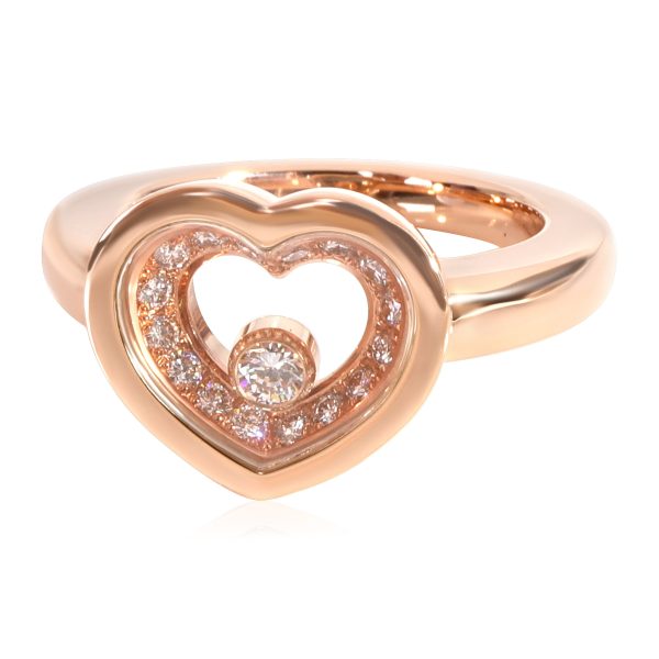 Rings Chopard Happy Diamonds Ring in 18K Rose Gold 024 CTW