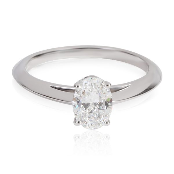 Solitaire Ring Platinum Tiffany Co Diamond Engagement Ring in Platinum D VS1 070 CTW