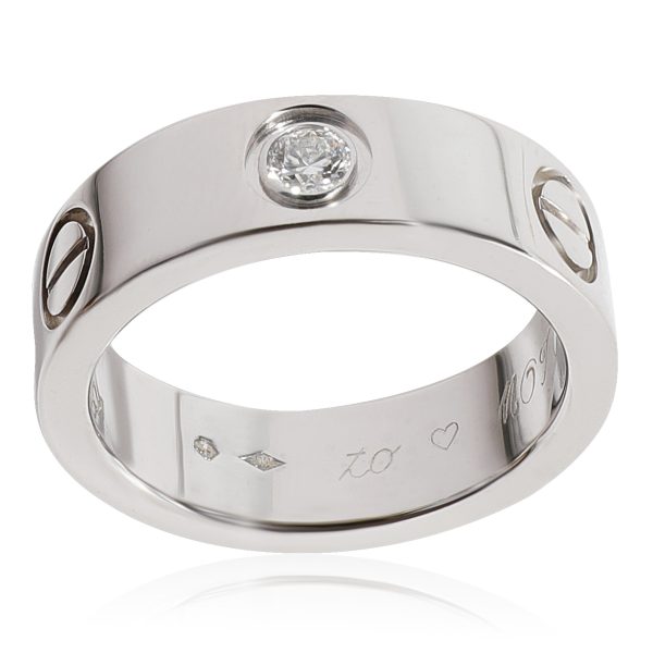 118260 av Cartier Love Diamond Ring in Platinum 007 CTW