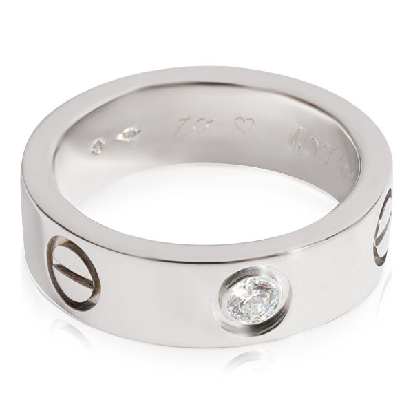 Cartier Love Diamond Ring in Platinum 007 CTW Cartier Love Diamond Ring in Platinum 007 CTW