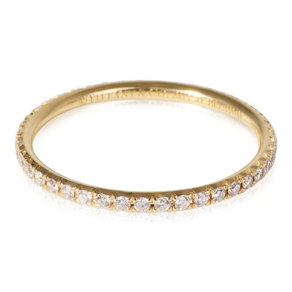 118309 sv Tiffany Co Metro Diamond Eternity Band in 18K Yellow Gold 033 CTW