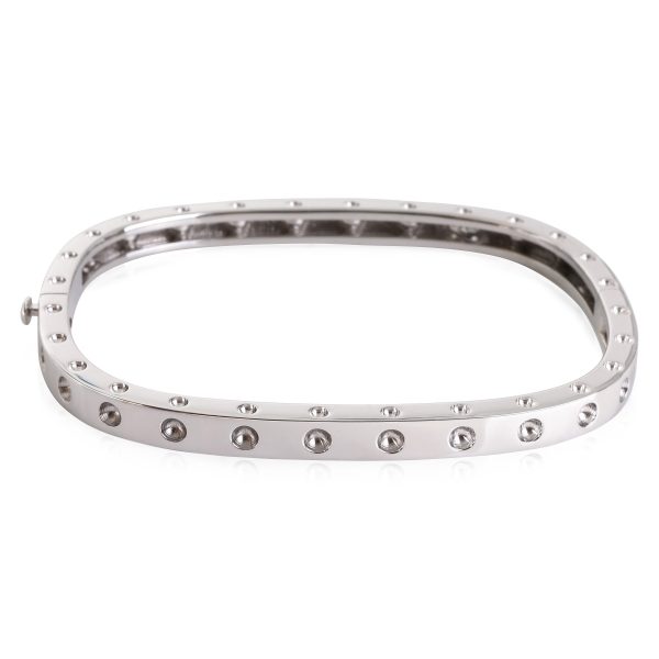 Roberto Coin Poi Mois Diamond Bangle in 18k White Gold 007 CTW Roberto Coin Poi Mois Diamond Bangle in 18k White Gold 007 CTW