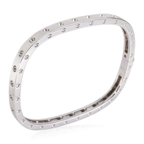 118395 pv 413c2cf4 0506 435e 9f89 9e64890f9b94 Roberto Coin Poi Mois Diamond Bangle in 18k White Gold 007 CTW