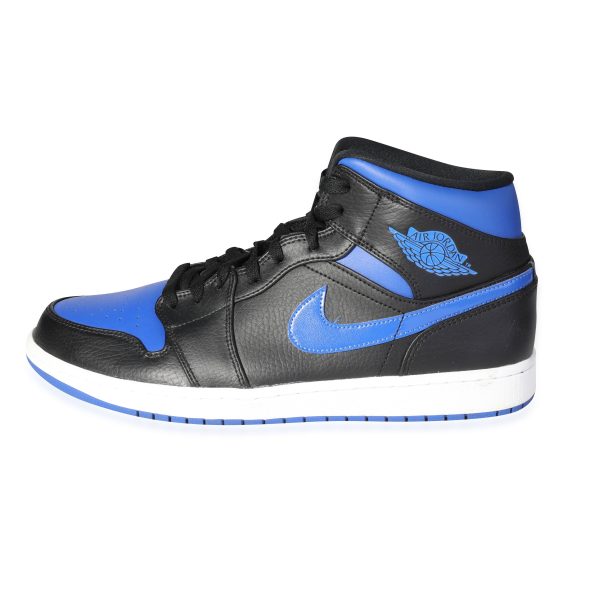 Air Jordan Air Jordan 1 Mid Black Hyper Royal 115 US Air Jordan Air Jordan 1 Mid Black Hyper Royal 115 US