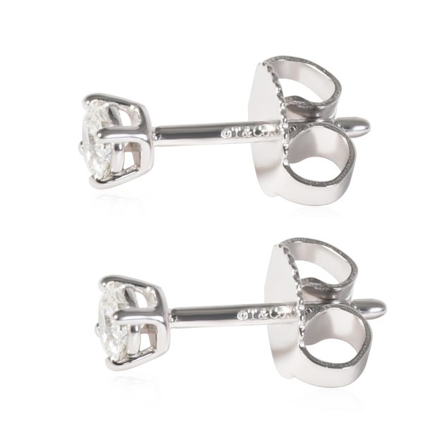 Tiffany Co Diamond Stud Earring in 950 Platinum 022 CTW Tiffany Co Diamond Stud Earring in 950 Platinum 022 CTW