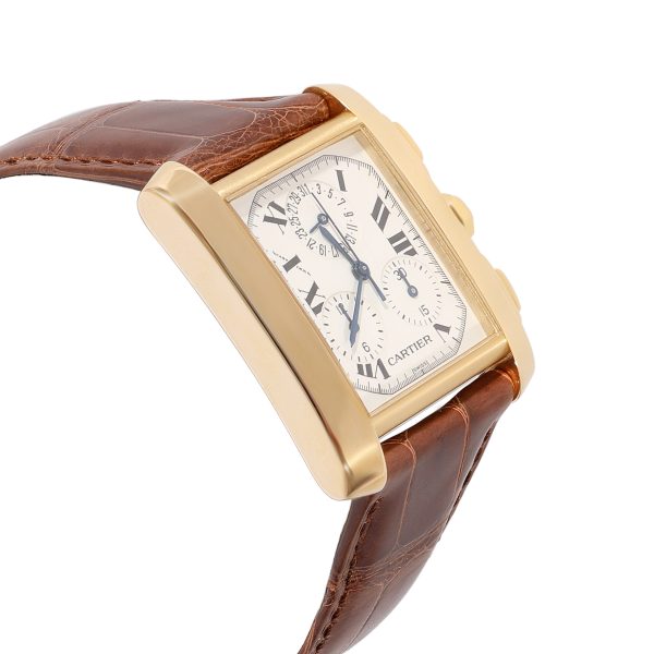 118736 rv f2a21804 e1aa 49f3 bce9 c5268dc96d8f Cartier Tank Francaise Chronoflex W500556 Mens Watch in 18kt Yellow Gold