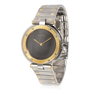 Cartier Santos Ronde 8191 Unisex Watch in Stainless SteelYellow Gold Loewe Amazona 75 2WAY Shoulder Bag Black