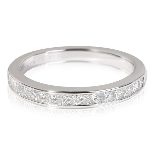 Rings Tiffany Co Diamond Wedding Band in 950 Platinum 039 CTW