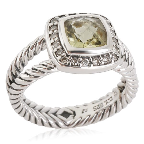 118781 av 70c761ab ee74 4ea1 b6d9 d05cc9ff0c78 David Yurman Albion Citrine Diamond Ring in Sterling Silver 017 CTW