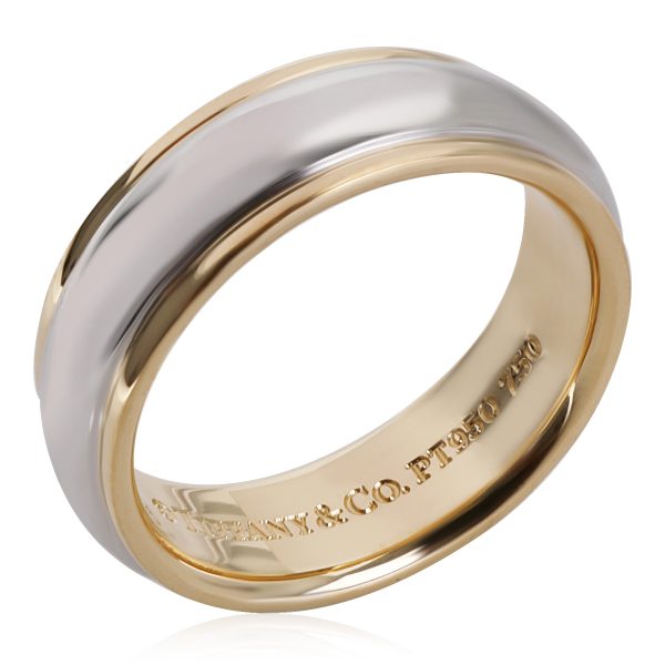 118782 bv Tiffany Co 6 mm Wedding Band in 18k Yellow GoldPlatinum