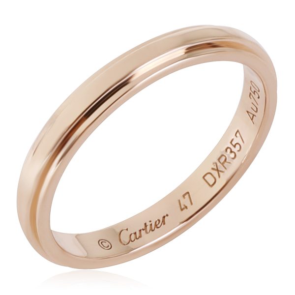 118859 av Cartier DAmour Wedding Band in 18k Rose Gold