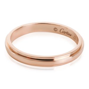 Cartier DAmour Wedding Band in 18k Rose Gold Chanel Matelasse Tote Bag Leather Navy