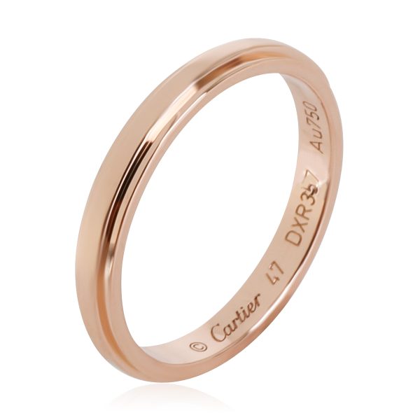 118859 pv Cartier DAmour Wedding Band in 18k Rose Gold