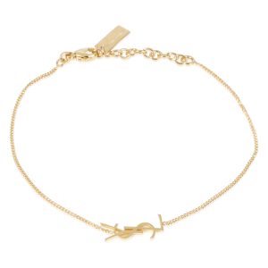 Saint Laurent Opyum Charm Bracelet in Gold Brass BVLGARI BZero1 Diamond Ring in 18k Yellow Gold 045 CTW