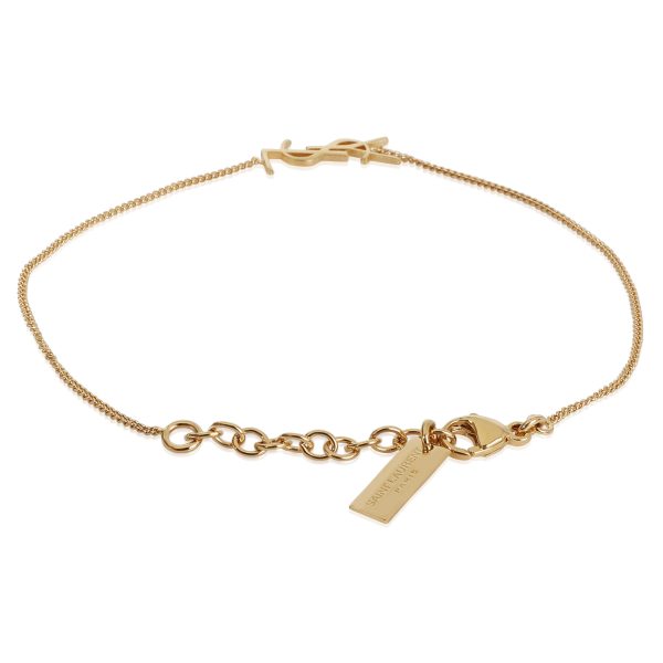 118907 sv 35f10fcf aa48 45cf abc2 c08b051b183d Saint Laurent Opyum Charm Bracelet in Gold Brass