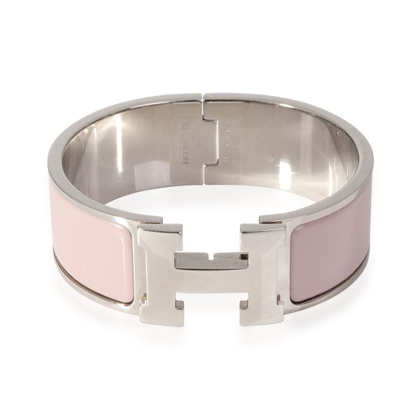 Hermès Palladium Plated Clic Clac H Rose Candeur Bracelet Hermès Palladium Plated Clic Clac H Rose Candeur Bracelet