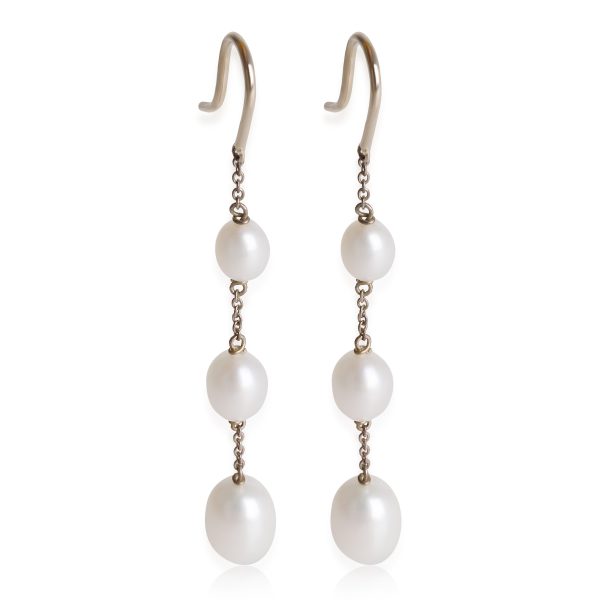 Tiffany Co Elsa Peretti Pearls By The Yard Earring in 925 Sterling Silver Tiffany Co Elsa Peretti Pearls By The Yard Earring in 925 Sterling Silver