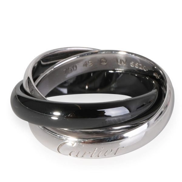 Rings Cartier Trinity Ring in 18k White GoldCeramic