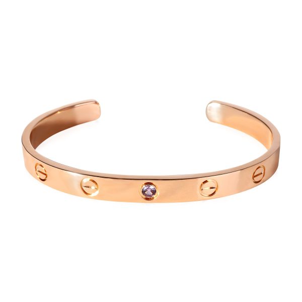 Cartier Love Amethyst Cuff Bracelet in 18k Rose Gold Cartier Love Amethyst Cuff Bracelet in 18k Rose Gold