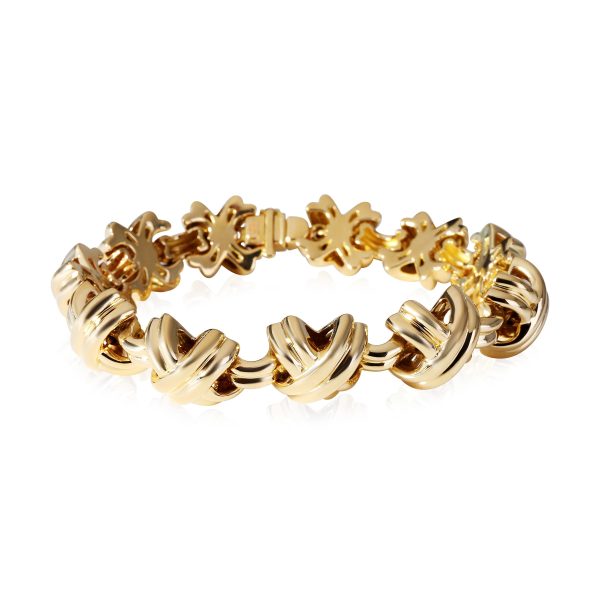 Tiffany Co Vintage Signature X Bracelet in 18k Yellow Gold Tiffany Co Vintage Signature X Bracelet in 18k Yellow Gold