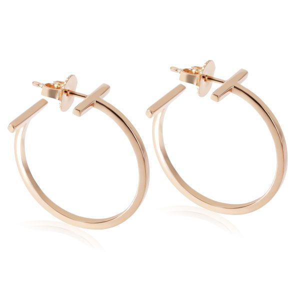 119156 lv d2310190 dbf2 4caf 9400 eaaa08b4f316 Tiffany Co T Hoop Earring in 18k Rose Gold Size Medium