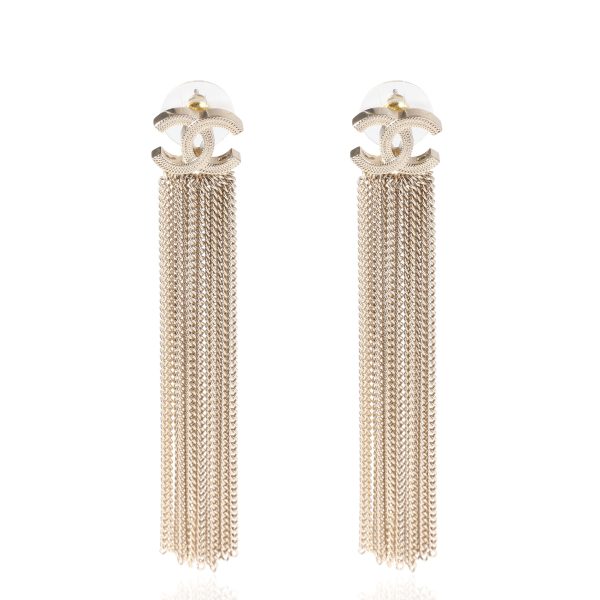 Chanel Fall 2022 CC Chain Drop Earring Chanel Fall 2022 CC Chain Drop Earring