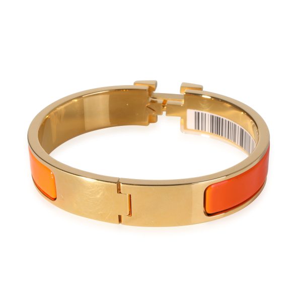 119232 bv Hermès Clic H Bracelet in Orange