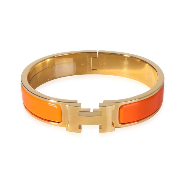 Hermès Clic H Bracelet in Orange Hermès Clic H Bracelet in Orange