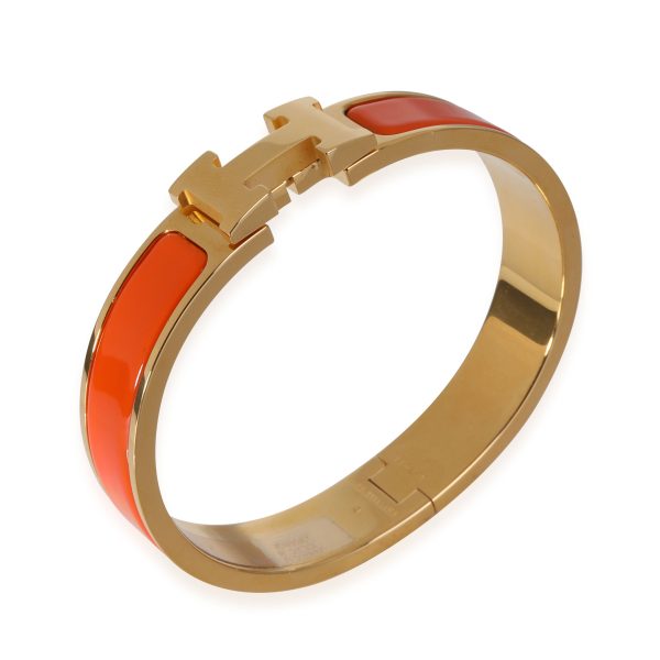 119232 pv Hermès Clic H Bracelet in Orange