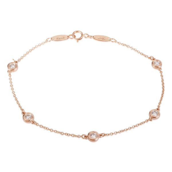 Tiffany Co Elsa Peretti Diamond Bracelet in 18k Rose Gold 04 CTW Tiffany Co Elsa Peretti Diamond Bracelet in 18k Rose Gold 04 CTW