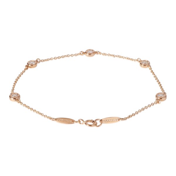 119258 sv Tiffany Co Elsa Peretti Diamond Bracelet in 18k Rose Gold 04 CTW