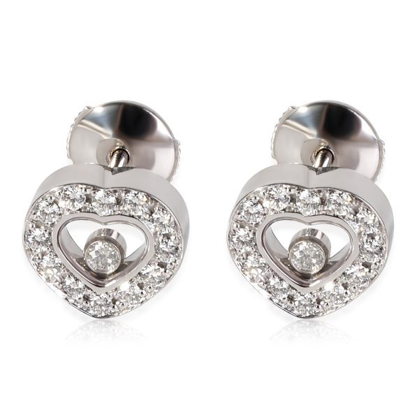 Chopard Happy Heart Diamond Earring in 18k White Gold 058 CTW Chopard Happy Heart Diamond Earring in 18k White Gold 058 CTW