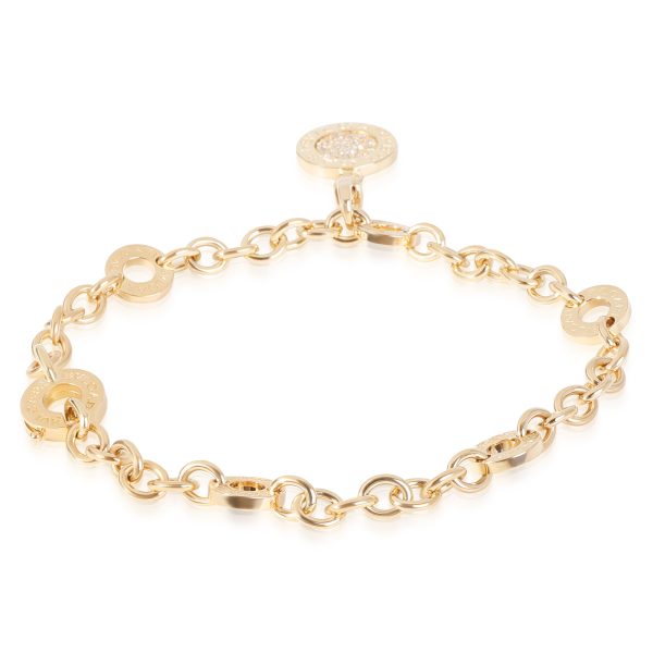 119309 sv Bvlgari Bvlgari Diamond Link Bracelet in 18k Yellow Gold 019 CTW