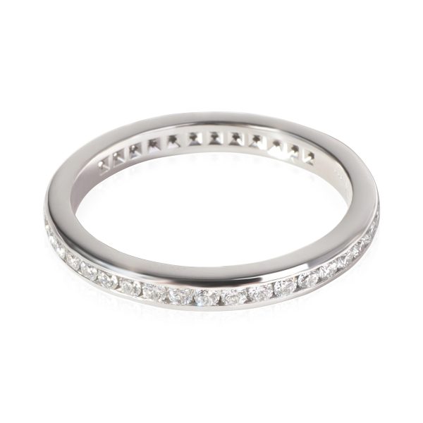 Eternity Band Platinum Tiffany Co Full Circle Channel Set Diamond Wedding Band in Platinum 042 CTW