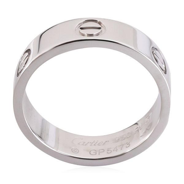 119558 sv Cartier Love Ring in 950 Platinum