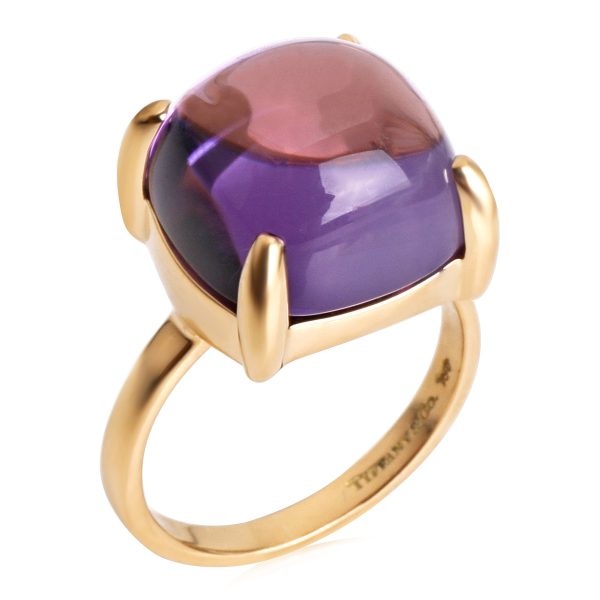 119581 bv f8262b98 d84a 44ad 8b21 2d1c61724a11 Tiffany Co Sugar Stack Amethyst Ring in 18k Yellow Gold