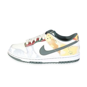 Nike Dunk Low SE GS Sail Multi Camo 7 US Yves Saint Laurent Logo Plate Embossed Handbag Black