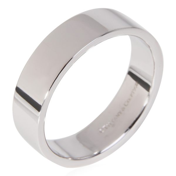 119775 av Tiffany Co Essential Band Wedding Band in Platinum