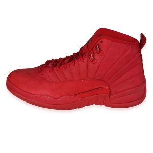 Air Jordan Air Jordan 12 Retro Gym Red 105 US Dior Saddle Mini Black Grained Leather with Gold Hardware