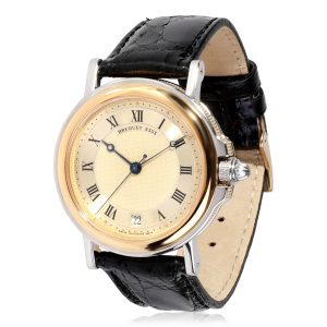 Breguet Marine 3400 SA Mens Watch in Stainless SteelYellow Gold Louis Vuitton Pochette Accessory Monogram Pouch Brown