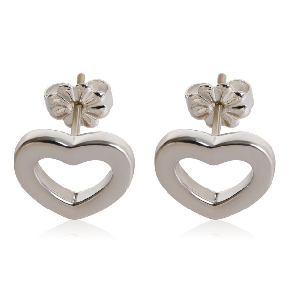 Tiffany Co Elsa Peretti Open Heart Earrings in Sterling Silver Tiffany Co Elsa Peretti Open Heart Earrings in Sterling Silver