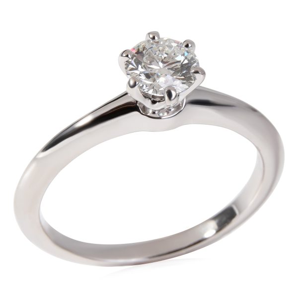 Tiffany Co Tiffany Co Diamond Solitaire Engagement Ring in Platinum 061 ct FVS2